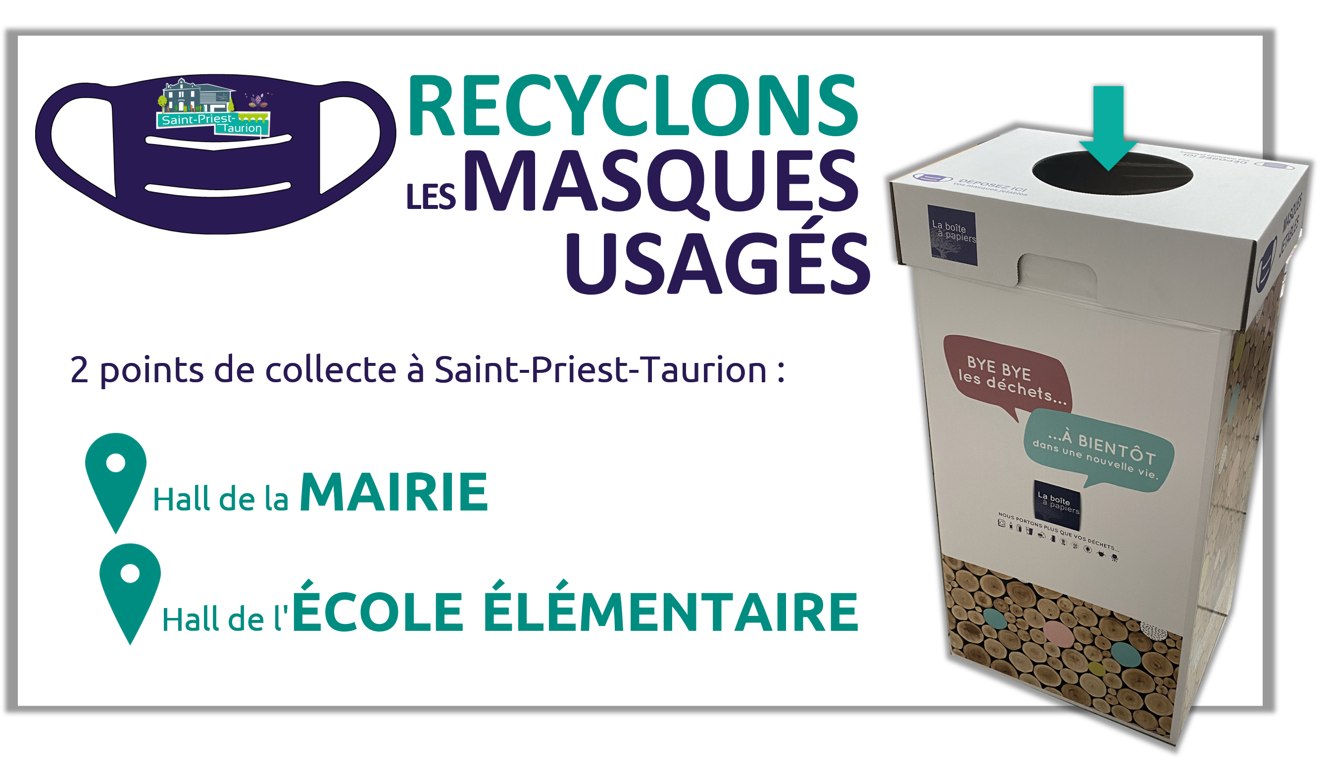 recyclage masque
